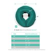 ZenPet Protective Inflatable Recovery Collar for Dogs and Cats (Teal)