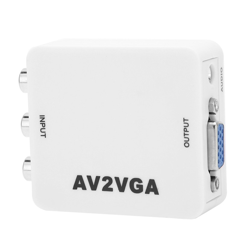 For AV to VGA Conveter Portable 1920x1080 HD AV2VGA Video