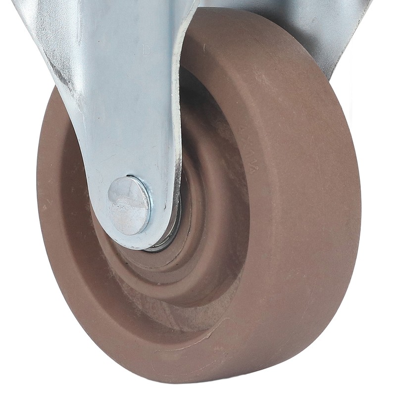 Nylon Caster 4in Fixed Plate Caster Wheel Heat Resistant for