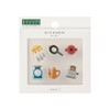 Midori 43428006 Mini Magnets, Set of 6, Kitchen Pattern
