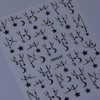 6 Sheets Hollow Star Nail Stickers Unique Star Nail Art