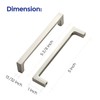 Ravinte 30 Pack Solid 5 Inch Square Cabinet Handles -