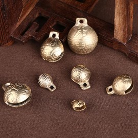 KESYOO 30 Piezas De Cascabeles De Cabeza De Tigre En Cobre Antiguo Campanas Decorativas para Manualidades Joyería Y Decoración del Hogar