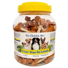 Pet Center, Inc. (PCI - Chicken and Brown Rice Dumbbells, 2.5lbs. - Adult Dog Treat