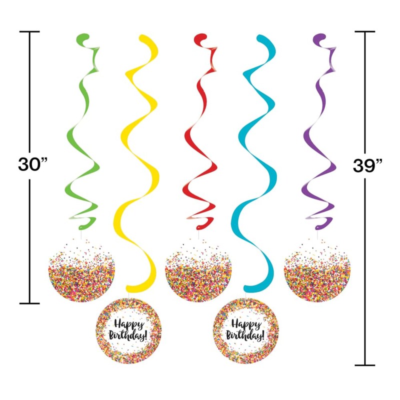 Trendware Confetti Sprinkles Birthday Decorations Kit