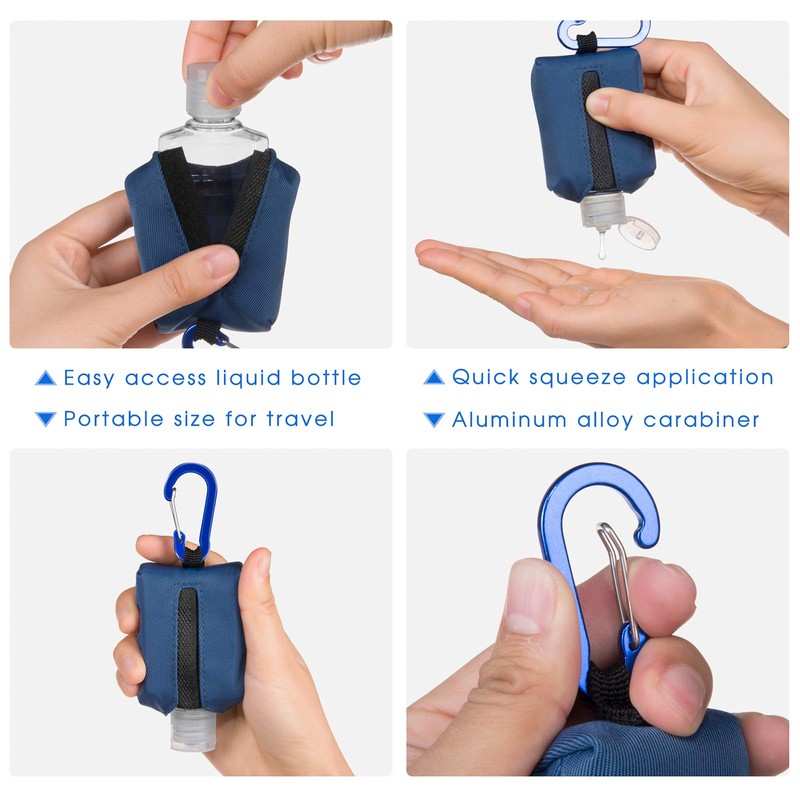 Jollsung Hand Sanitizer Bottle Case Holder, Travel Size Empty Bottle