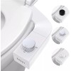 ADDOT Ultra-Slim Toilet Bidet Dual Nozzle Left and Right Convertible,
