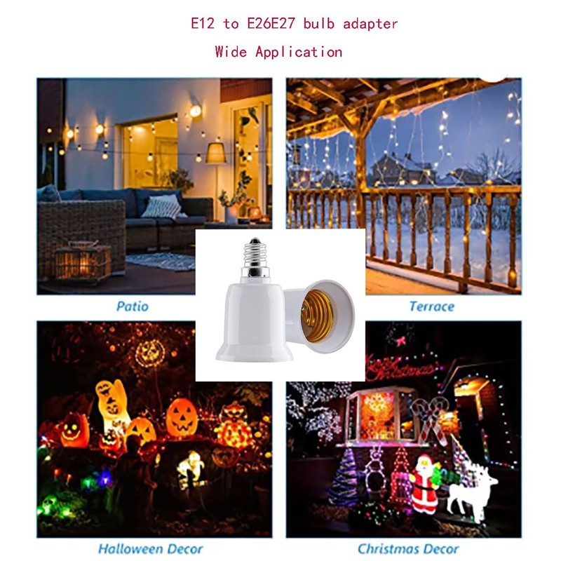 YCSSSD E12 to E26 Adapter Chandelier Light Socket Converter, Candelabra