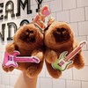 LunarCharm 2 Pieces Capybara Plush Keychain Sunglasses Guitar Capybara Realistic