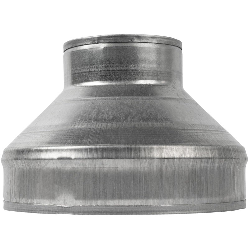 8" to 4" Inch Galvanized Steel Round Duct Reducer -