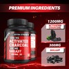 Activated Charcoal 1,200mg Per Serving by BEBEFEN | Enhanced with