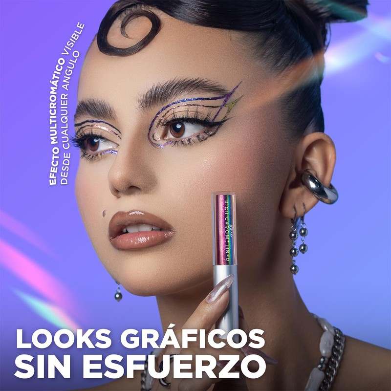 JGLiner - High Chrome Liquid Eyeliner. Delineador liquido efecto multicromatico
