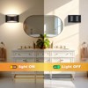 Aiilsmp 4 Pack Black Modern LED Wall Sconce Hardwired Indoor