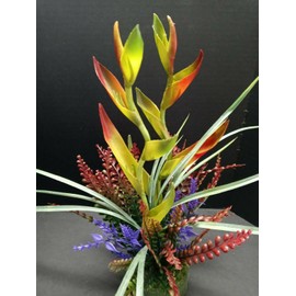 Crab Claw Heliconia Table Decoration W/O Pot Realistic Craft Art Decor Plant for Indoor Outdoor Decoration