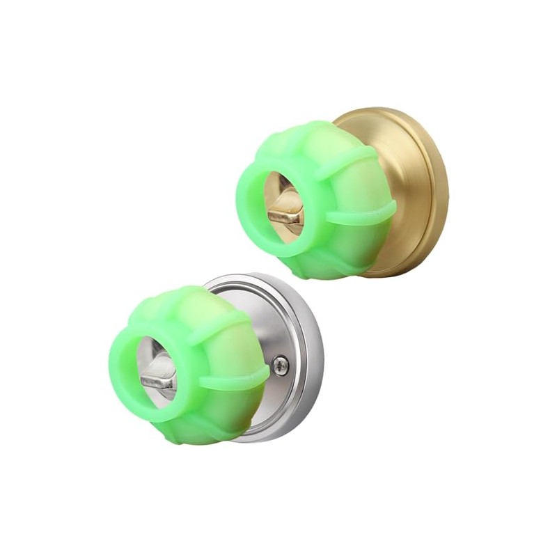 Door Handle Grip Doorstop Knob Stopper Cover, Set of 2