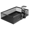 QWORK® Under Desk Storage Under Desk Organizer 360° Rotating Clamp