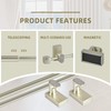 2 Pack Magnetic Curtain Rod for Metal Doors Windows,16 to