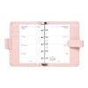 Filofax Saffiano Organizer, Mini Size, Blush - Cross-Grain, Leather-Look, Five