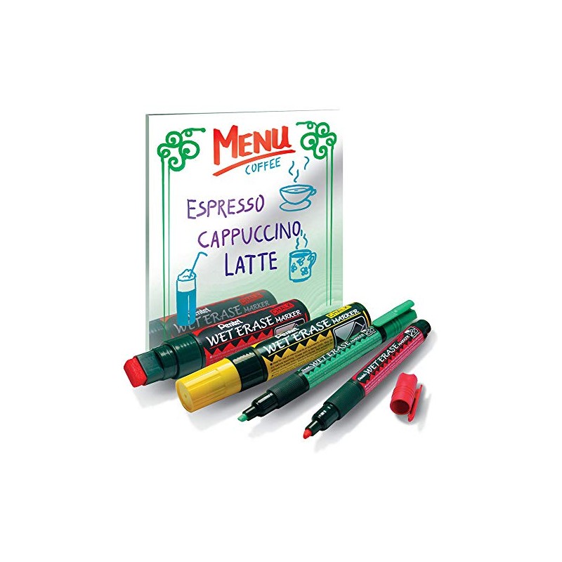 Pentel Wet Erase Jumbo Chalk Marker - BLACK