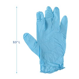 Boardwalk 382SCTA 5 mil Disposable Examination Nitrile Gloves - Small, Blue (1000/Carton)