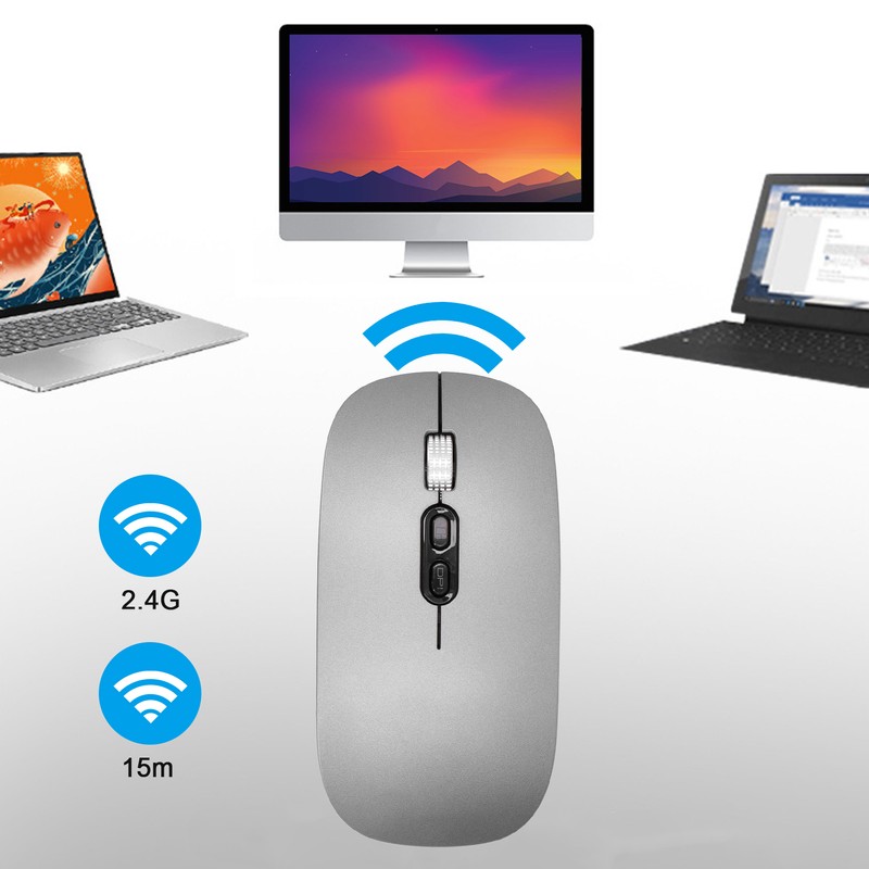 Wireless Optical Mouse 2.4Ghz Bluetooth 5.0 Dual Mode Charging Mouse