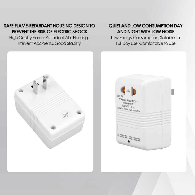 Voltage Converter 70W 110V/120V to 220V/240V Step Up Down Travel