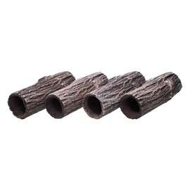 Plecoceramics Pleco Cave Natural Breeding Ceramic Decorations Fish Tank Aquarium Small Size (4 pcs)