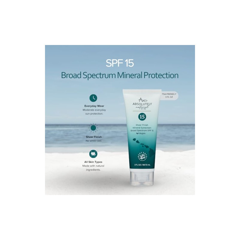 Absolutely Natural Sunscreen - SPF 15 with Rose Hips Oil
