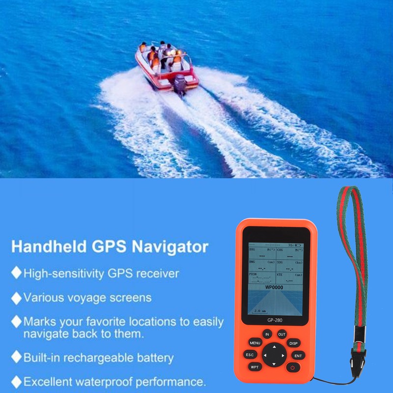 2.8in Handheld GPS Navigator High Sensitivity with MultiFunction Display Screen