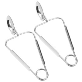 DOITOOL 2 x Stainless Steel Snail Tongs