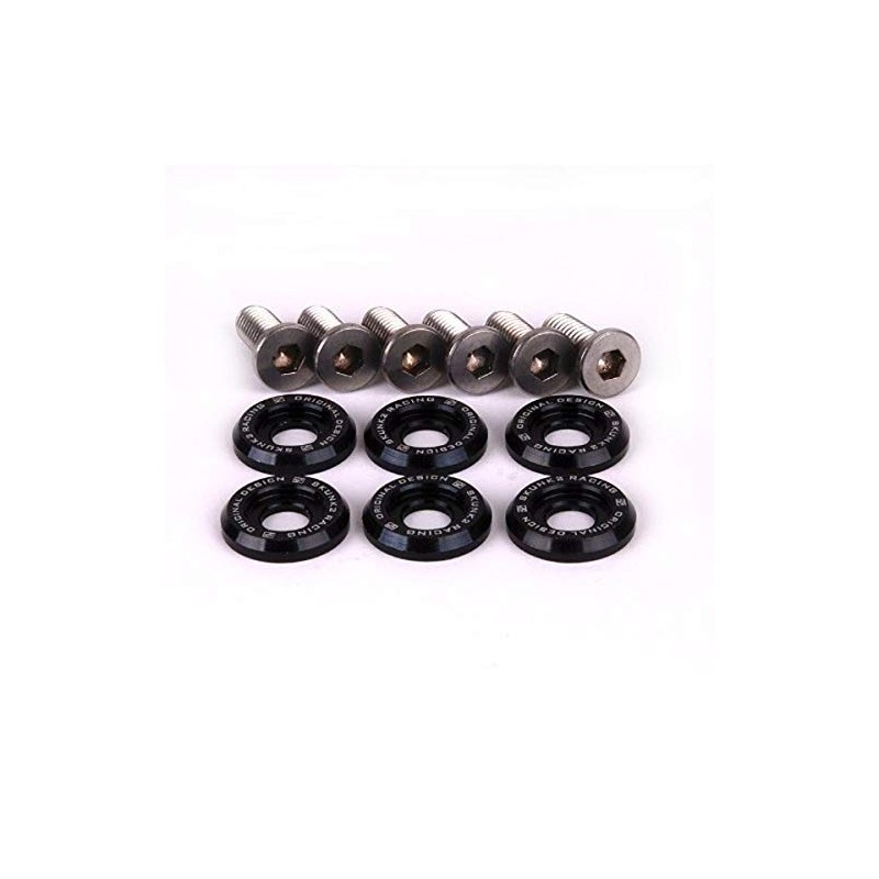 Skunk2 649-05-0215 Black Anodized Small Fender Washer Kit