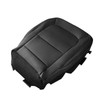 Zieichy Driver Side Bottom Replacment Leather Seat Cover Black