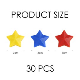 30 Star Magnets, Cute Decorative Tiles, Whiteboard Accessories, Suitable For Home, Office, And School.