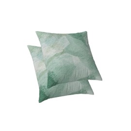 ggaimwf Throw Pillows for Sofa Abstract Cushion Covers Modern Art Mint Green Linen Decorative Cushions for Couch Bedroom Living Room Home Decor Outdoor Patio Balcony Couch Pillows 50x50cm Set of 2