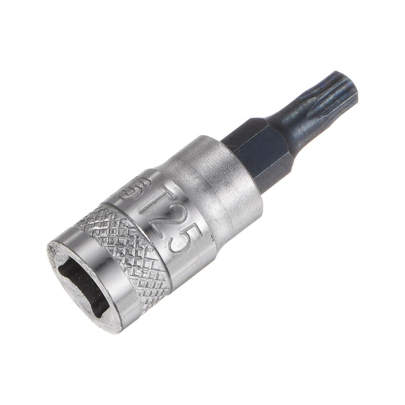sourcing map Torx Bit Socket T25 Solid Star 1/4" Drive
