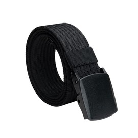 IDOGEAR SPORTS 1.5” Men’s Tactical Nylon Canvas Belt Lightweight Military Belt With Plastic Buckle For Outdoor Causal Wear(Black,Small)