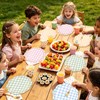 48Pcs Pastel Plaid Paper Plates, Scalloped, 9 Inch, 4 Colors