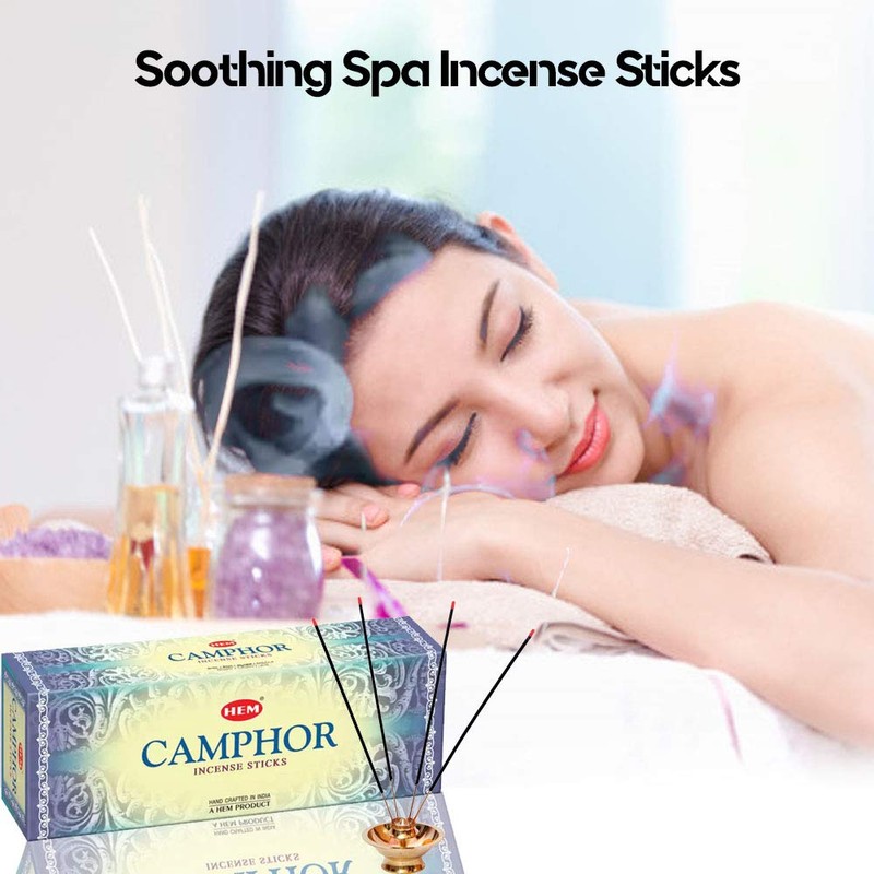 Camphor - Box of Six 20 Stick Tubes - Hem