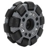 100mm Durable Nylon Rubber Bearing Rollers Omni Wheels for Robot