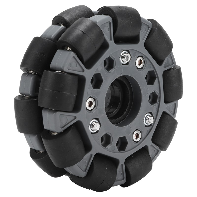 100mm Durable Nylon Rubber Bearing Rollers Omni Wheels for Robot
