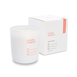 Studio Oh! Scented Candle with Essential Oils and Fragrance-Infused Coconut-Soy Blend Wax - Burns up to 40 Hours - Comes in a Jar - Non Toxic - Signature Collection Candle - Chasing Rainbows
