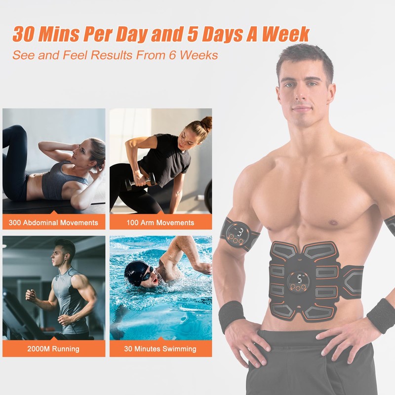 BLASET ABS Stimulator, Ab Toning Belt Trainer, Workout Equipment for