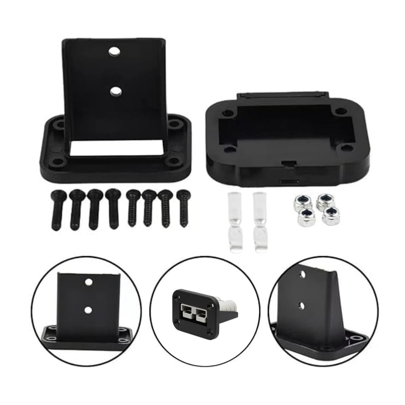 120A 12-24V DC Flush Mount Recessed Plate, Plug Mounting Panel,120A