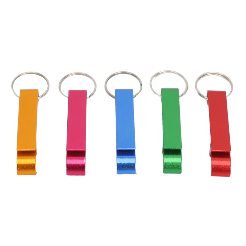 100pcs Bottle Opener Keychain Colorful Aluminum Alloy Can Opener Key