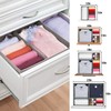 Criusia Foldable Underwear Drawer Organizer, Closet Dividers, Storage Box for