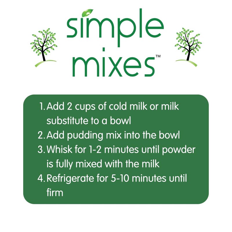 Simple Mixes Natural Instant Pudding & Pie Filling Mix, Healthy
