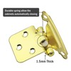 Gold Cabinet Door Hinges 1/2 Inch Overlay (Variable),50 Pack 25