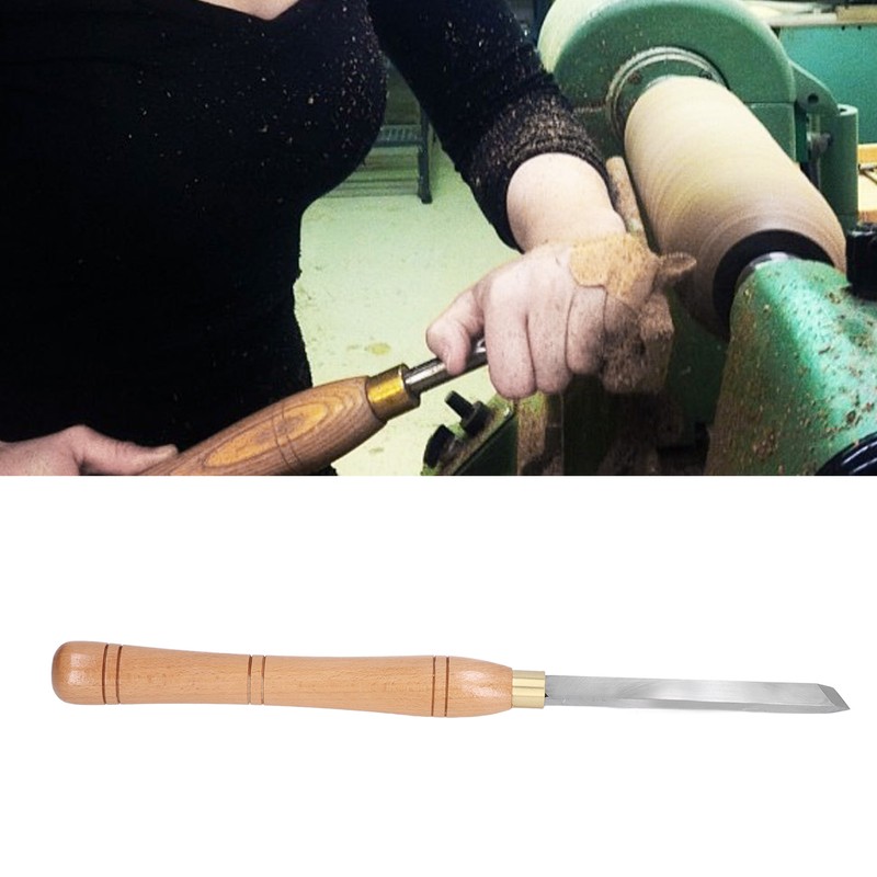 Skew Chisel HSS Lathe Turning Tool Ergonomic Beech Handle Lathe