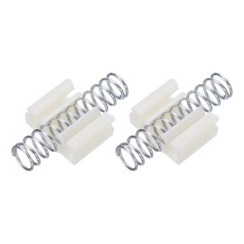 uxcell 2pcs Bifold Door Hardware, 1.5 Inch Bi-fold Closet Door Hardware Repair Spring, Silver
