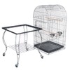 Mcage New 20-Inch Open Play Top Parrot Cage with Stainless